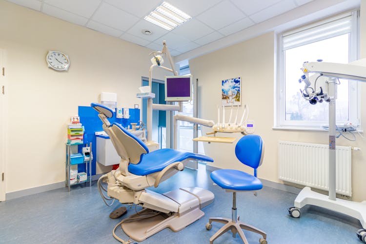 Dental office with microscope